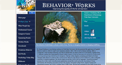 Desktop Screenshot of behaviorworks.org
